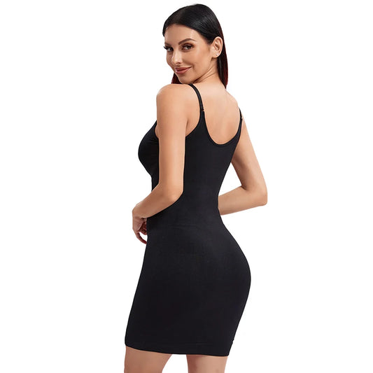 V Neck Slimming Dress | Bum Lifter